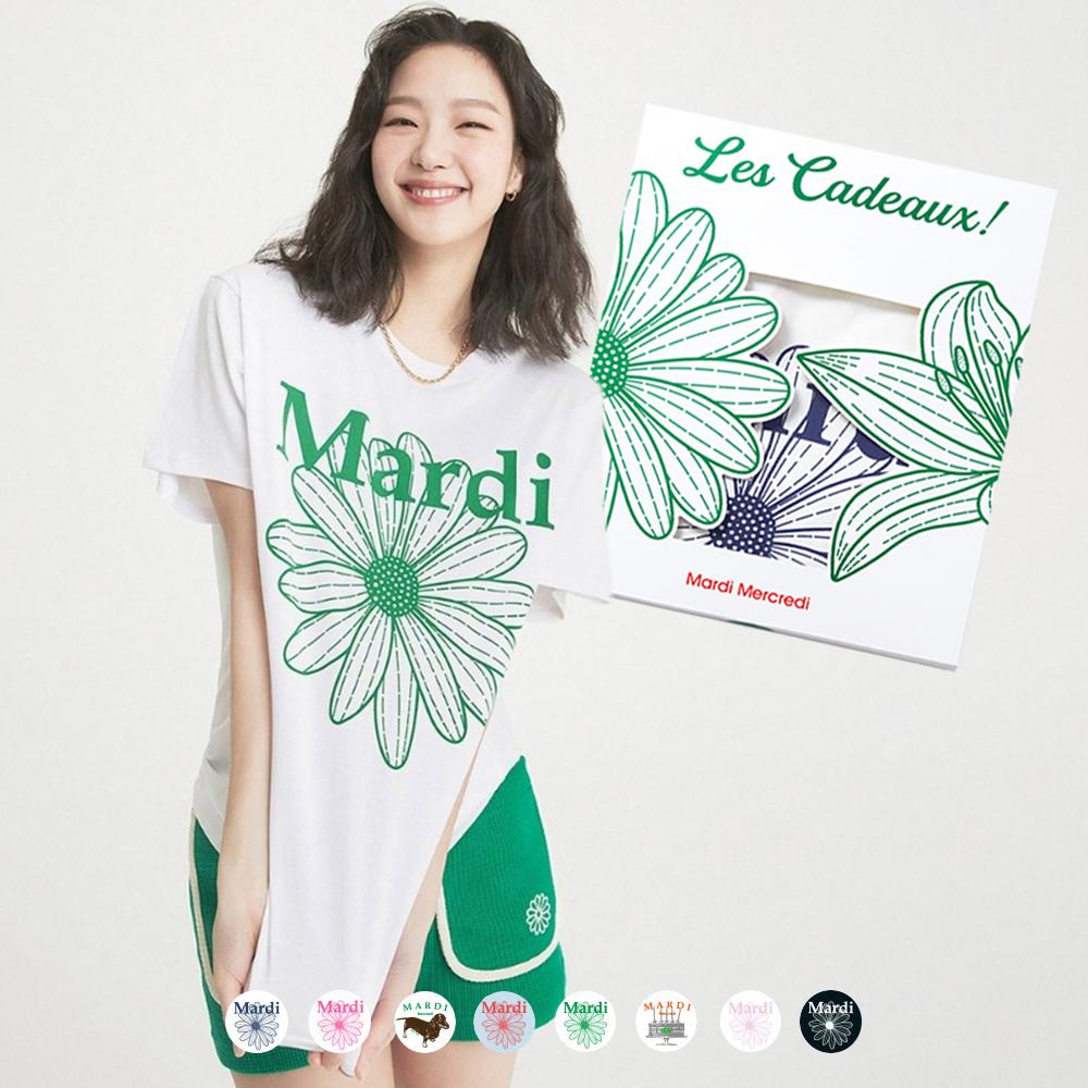 [선물추천] 마르디 메크르디 반팔티셔츠 LES CADEAUX MARDI MERCREDI_7COLORS