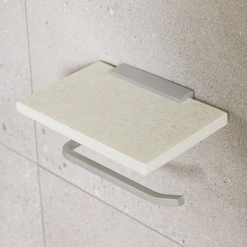 무광 스톤 휴지걸이 - 내츄럴 크림