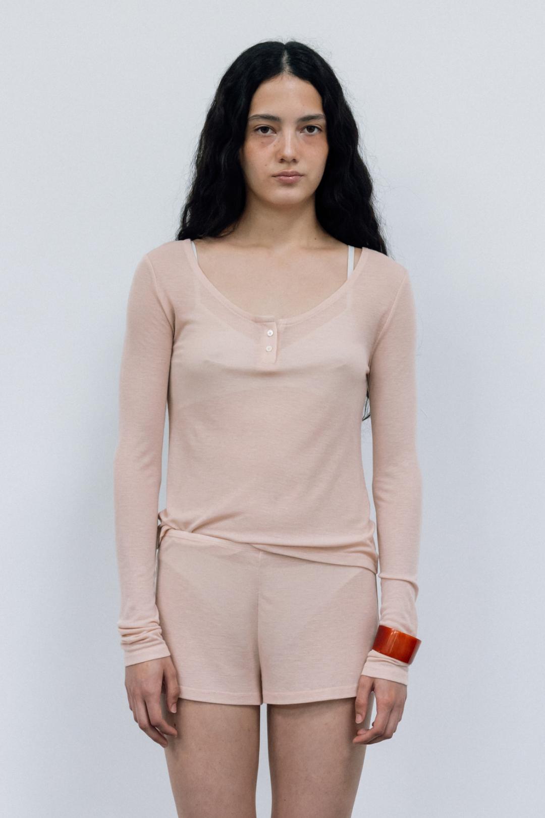 Belle Easywear Top - Peach