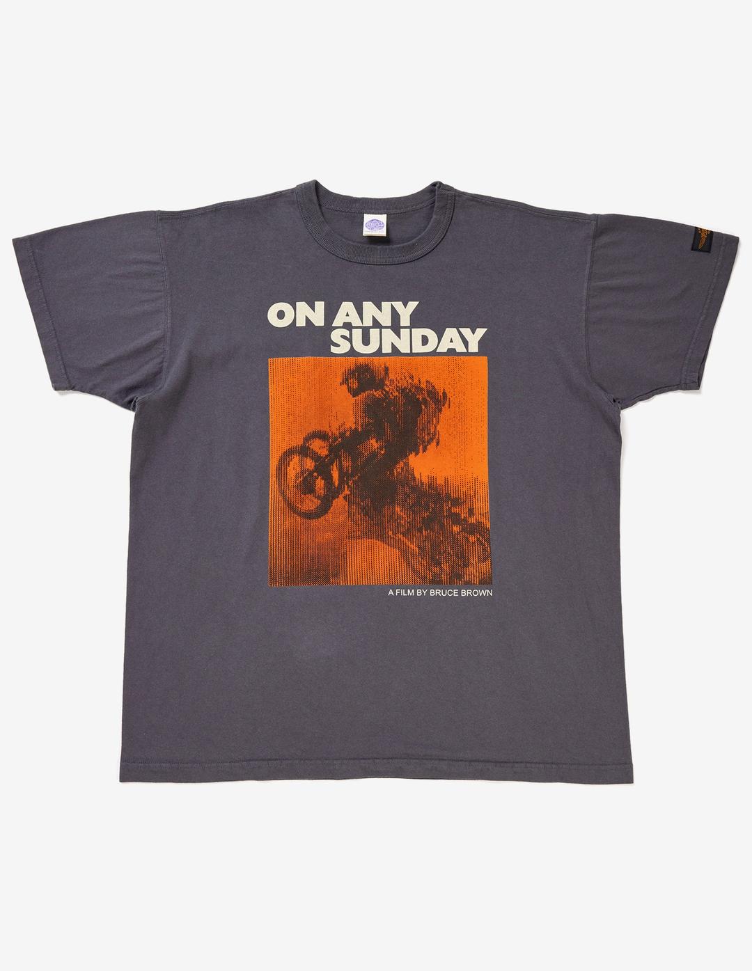 TMC2509 ON ANY SUNDAY TEE "ON ANY SUNDAY\" (Black)
