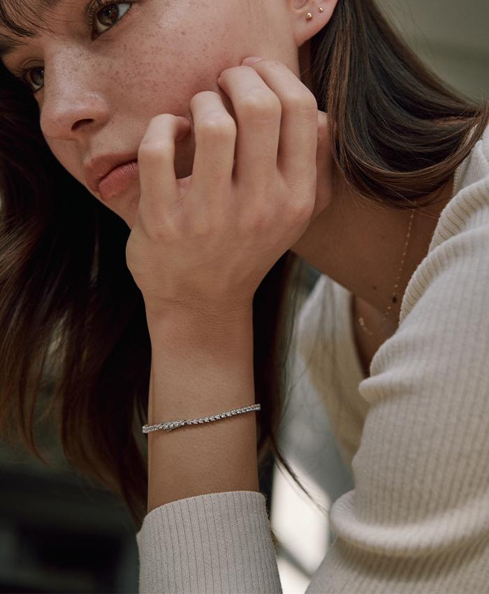 [14차 리오더][925 silver] Huit.silver.70 / anse dew bracelet