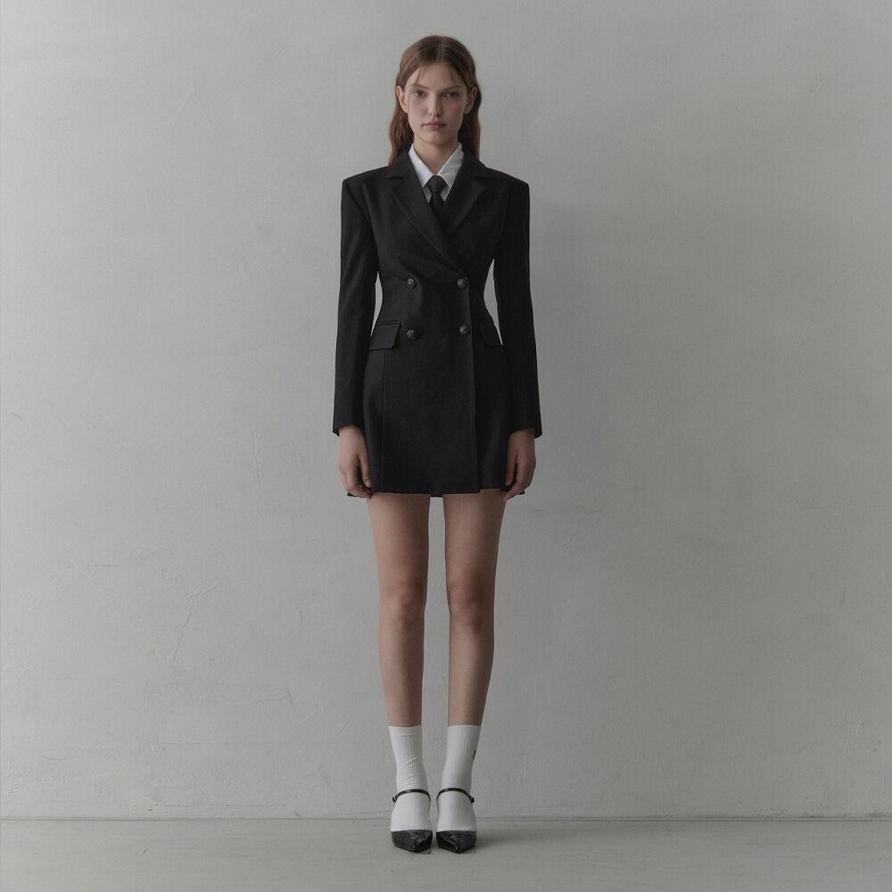 Jenn long sleeve suit black jacket dress
