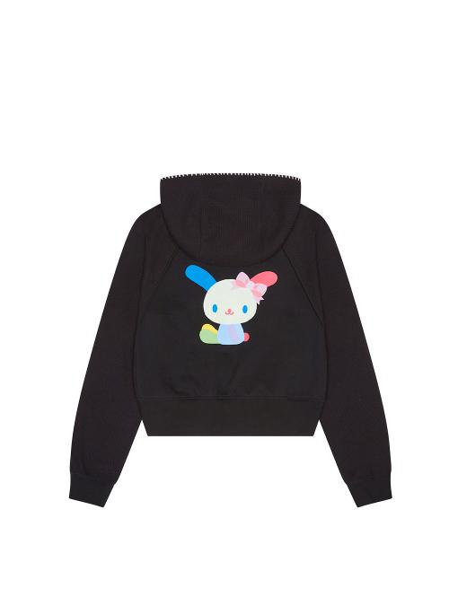 USAHANA HOODED ZIP-UP [BLACK]