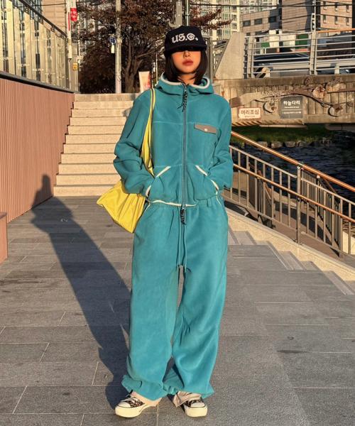 (DEFG X US) FLEECE HOOD SET UP [3COLOR]