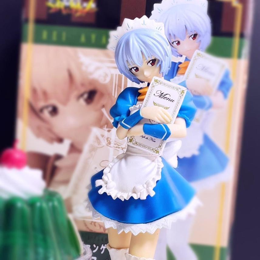 에반게리온 에반게리온 메이드 레이 네르프 카페 피규어 고전 미소녀 피규어 킷사 - 위시버킷