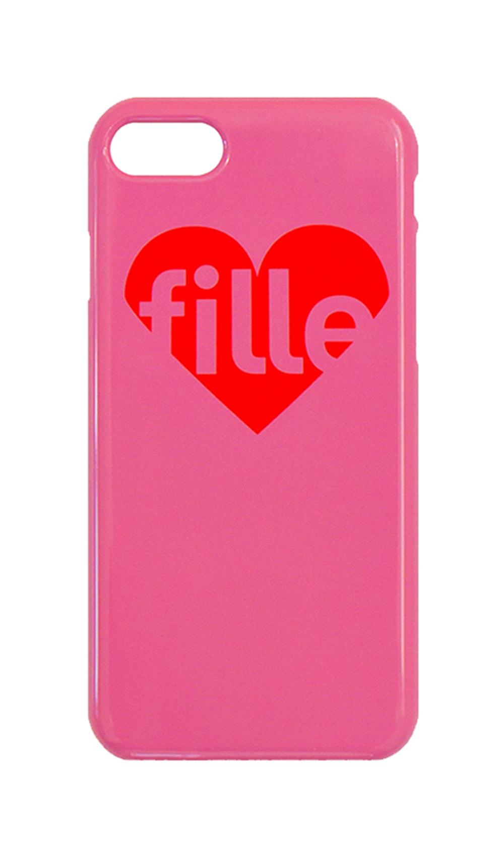 Heart Glossy Hard iPhone Case - Pink