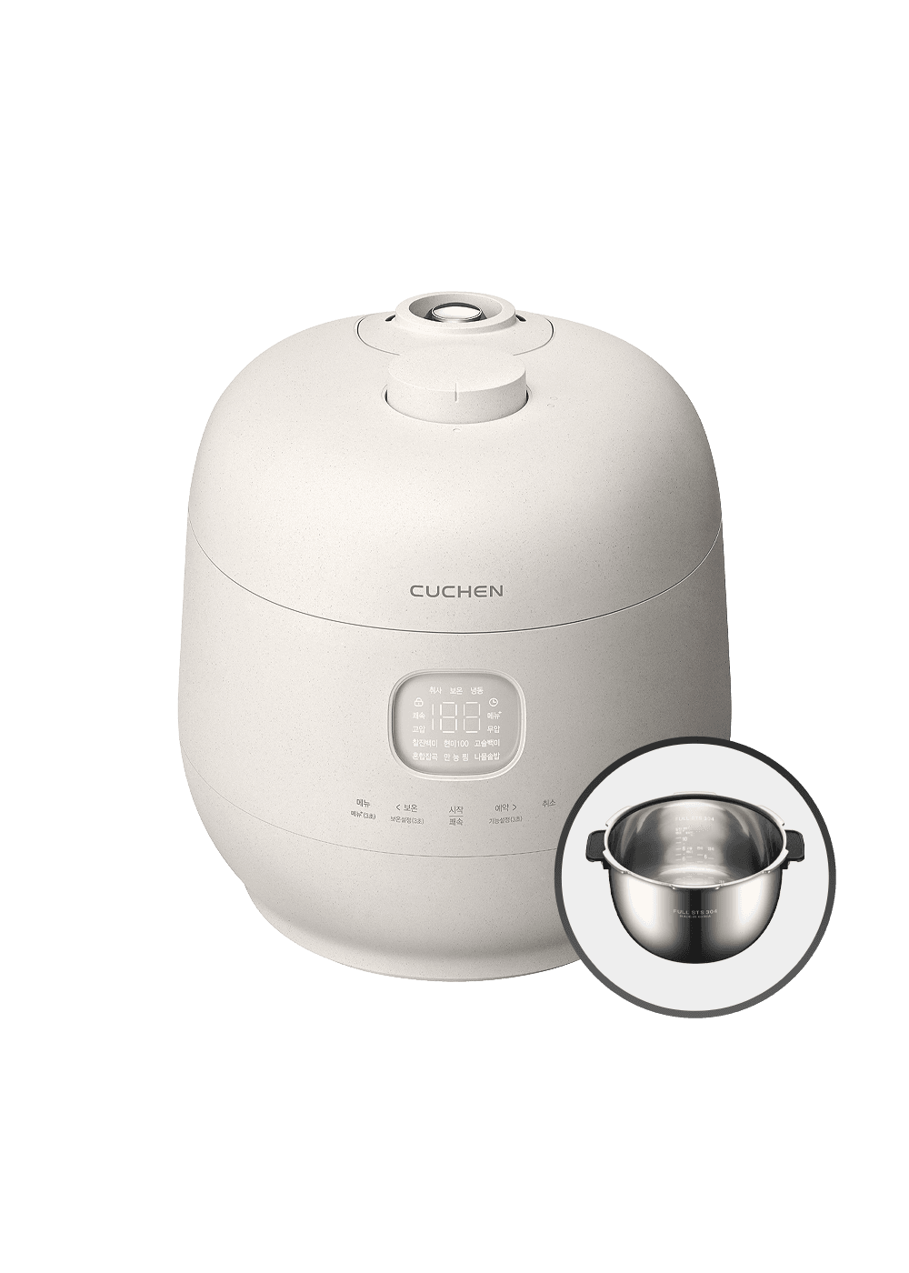 브레인 듀얼프레셔 IH전기압력밥솥 10인용 (화이트)