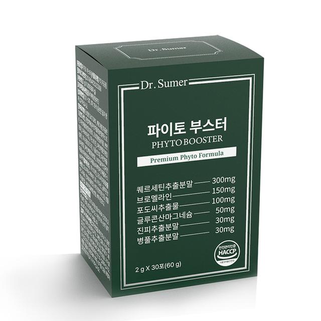 닥터슈머 파이토부스터 30포 브로멜라인 퀘르세틴 파인애플효소 퀘르세톨 레스베라트롤 [원산지:원료마다 상이]