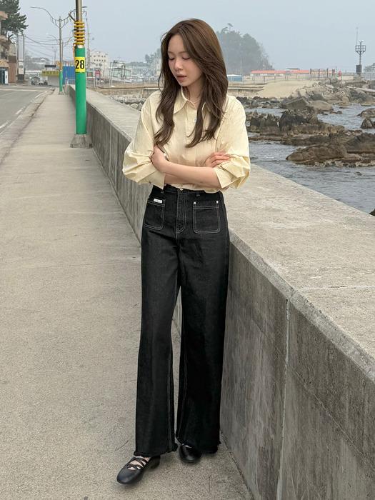 [BLACK 신규 컬러]셀비 포켓 데님 팬츠_3COLORS