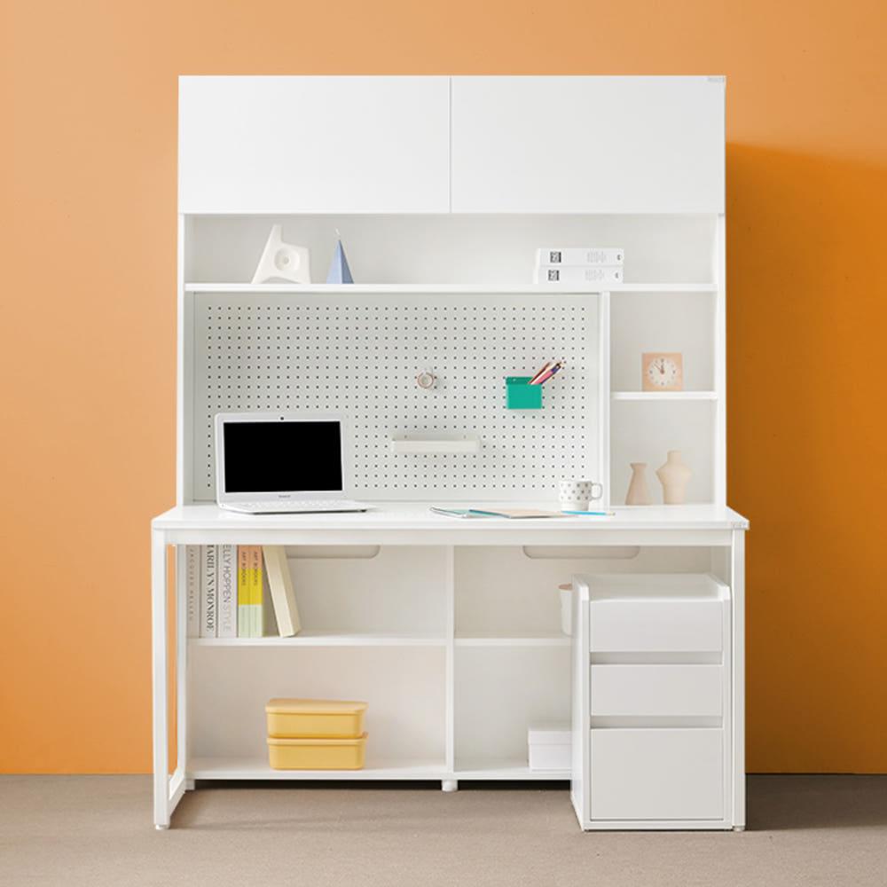 e스마트 와이즈 신학기 학생책상 수납 전면 책상 풀세트 1200+서랍장타공판