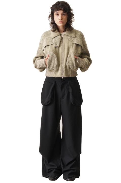 Knit Quad Jacket, Grain