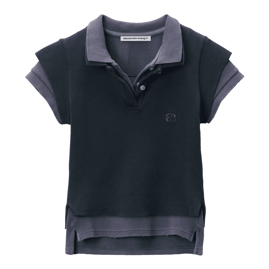 Layered Shrunken Polo