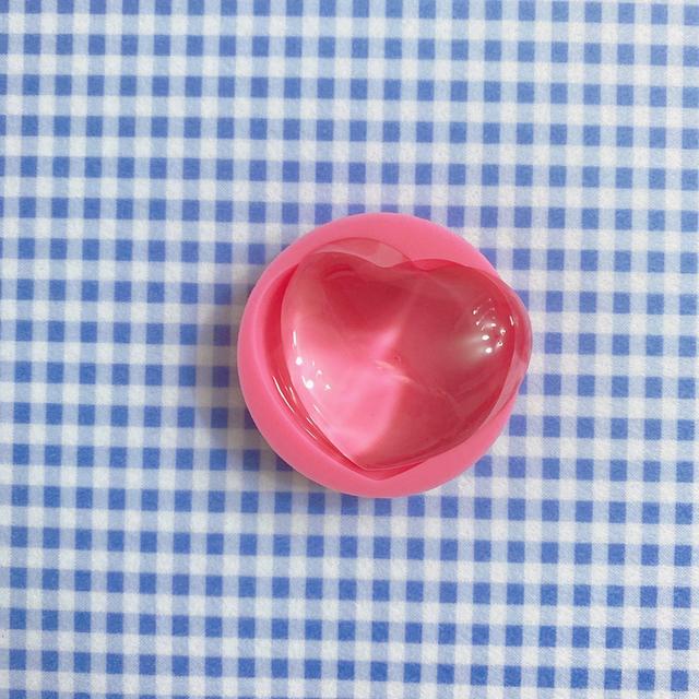 레진공예) 그립사이즈 통통 하트 수제 몰드 / chubby heart resin silicone mold