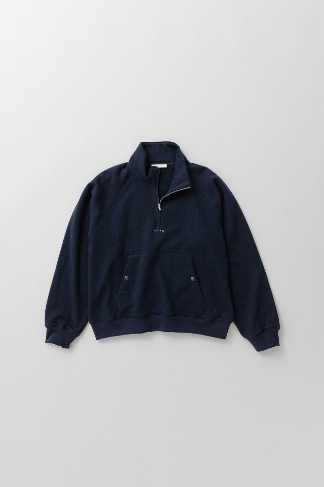 essence zip-up sweat (navy)