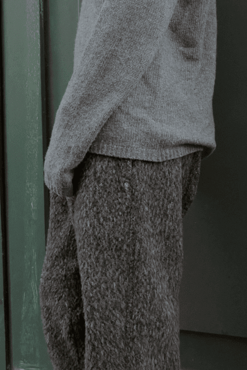 [005] Plain Sweatpants /Brown2