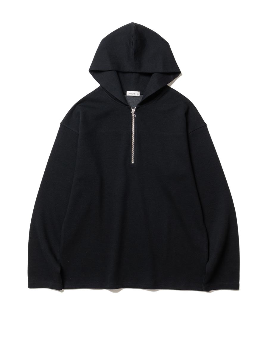 Relax Half Zip Hoodie Black