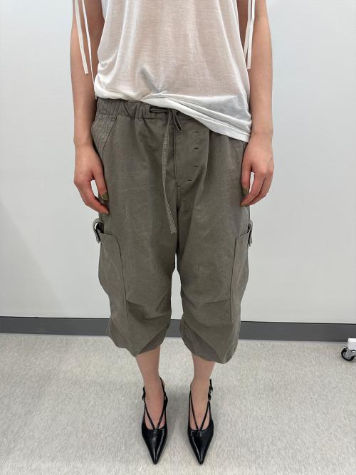 CARGO HALF PANTS LIGHT BROWN