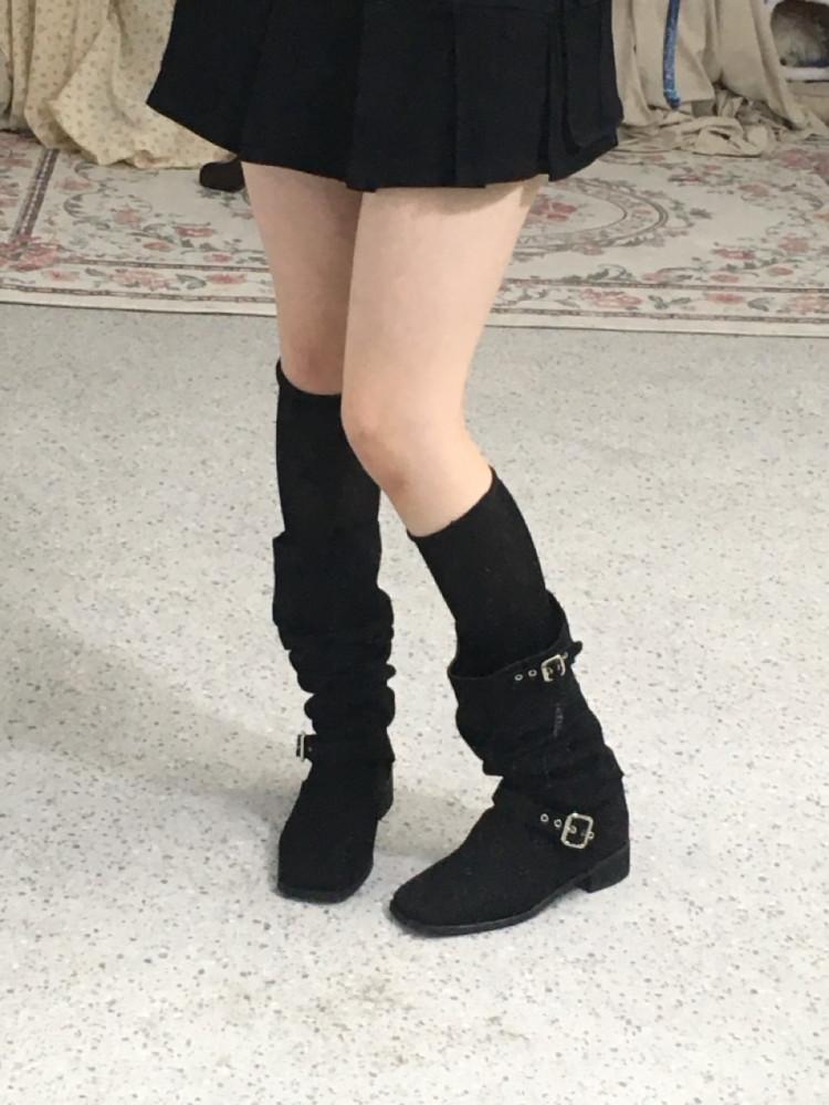 더블 벨트 웨스턴부츠