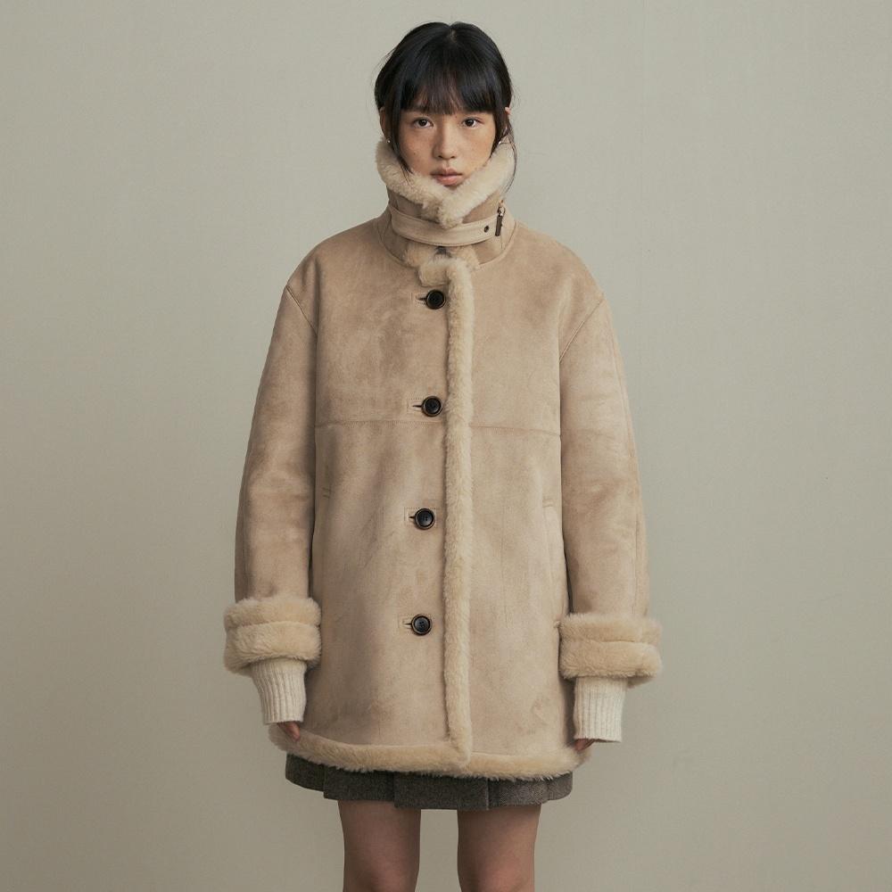 suede mustang coat (3color)