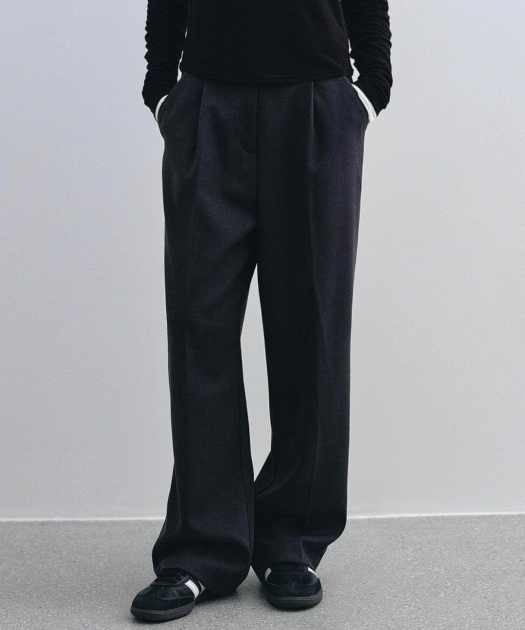 로에일 윈터 기모 오버 슬랙스 - 2컬러