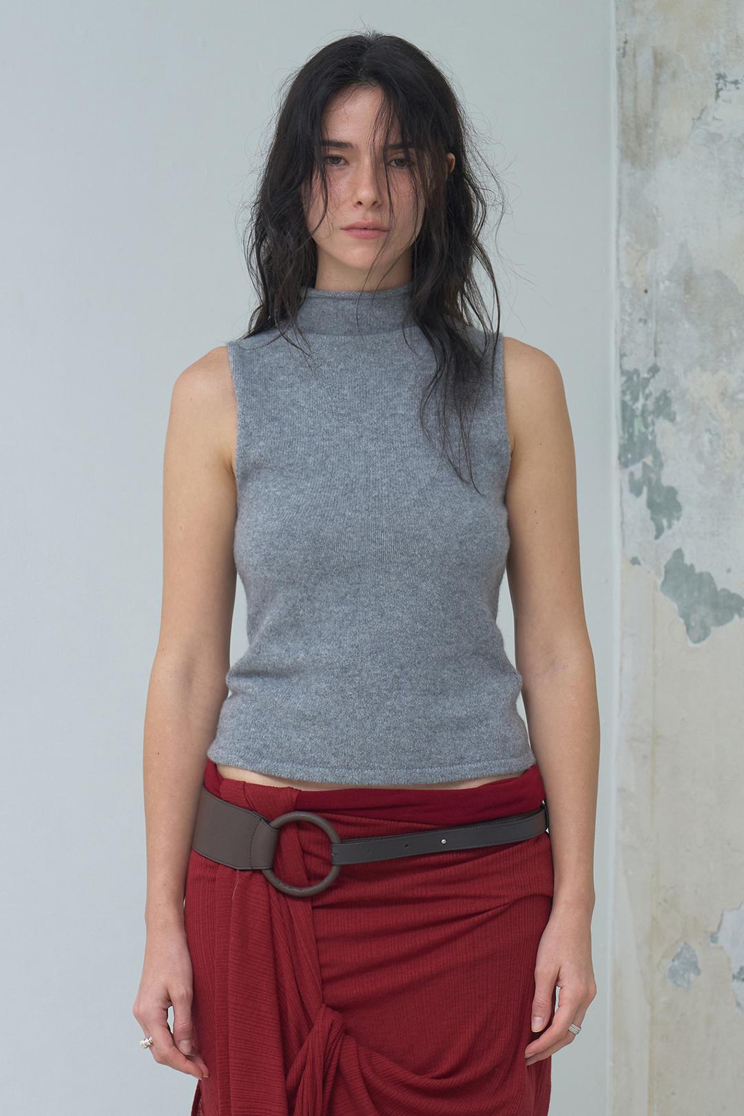 High Neck Cashmere Top