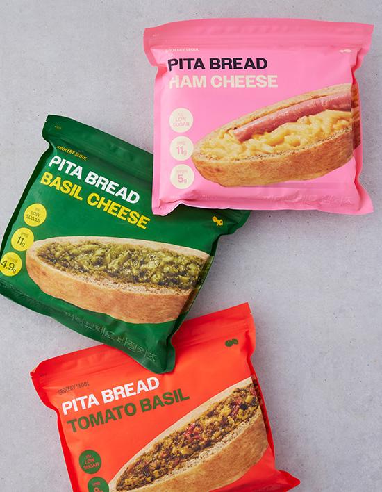 [그로서리서울] 저당 피타브레드 샌드위치 (4입) 6종
