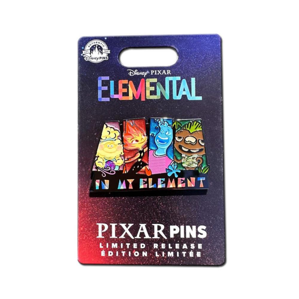 디즈니 픽사 영화 엘리멘탈 핀 배지 Elemental 굿즈