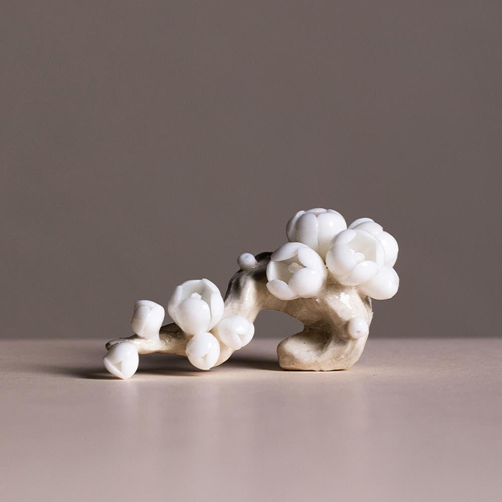 매화꽃 초목재유 차친구 차총 다기 받침