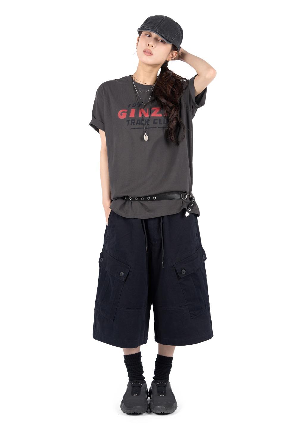 WASHED CARGO BERMUDA PANTS