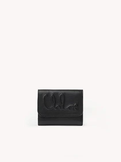 샤이니 가죽 C Chloé 스몰 3단 지갑