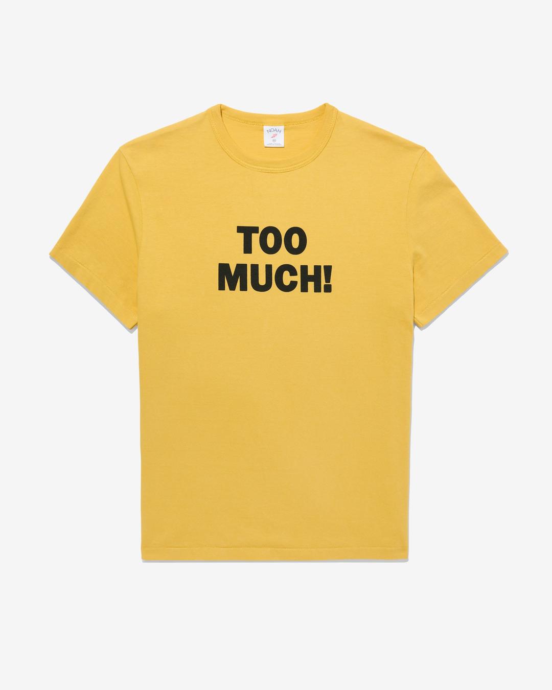 Too Much Tee - Yellow / XS