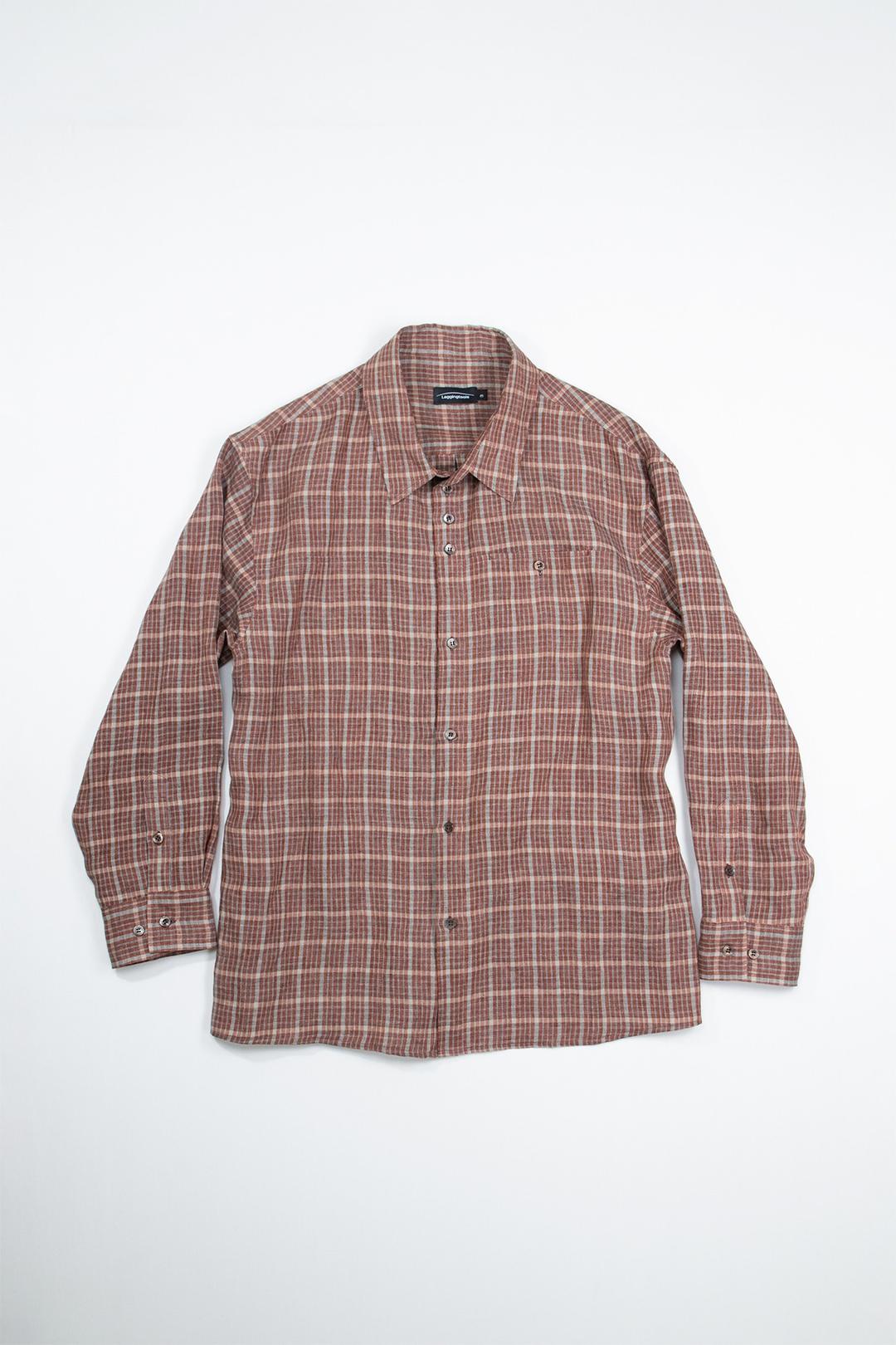 Natural Check Pattern Shirt_____red