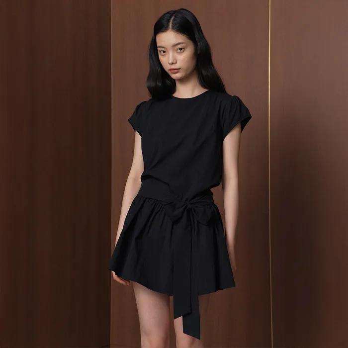 Butterfly Belt One-piece_black
