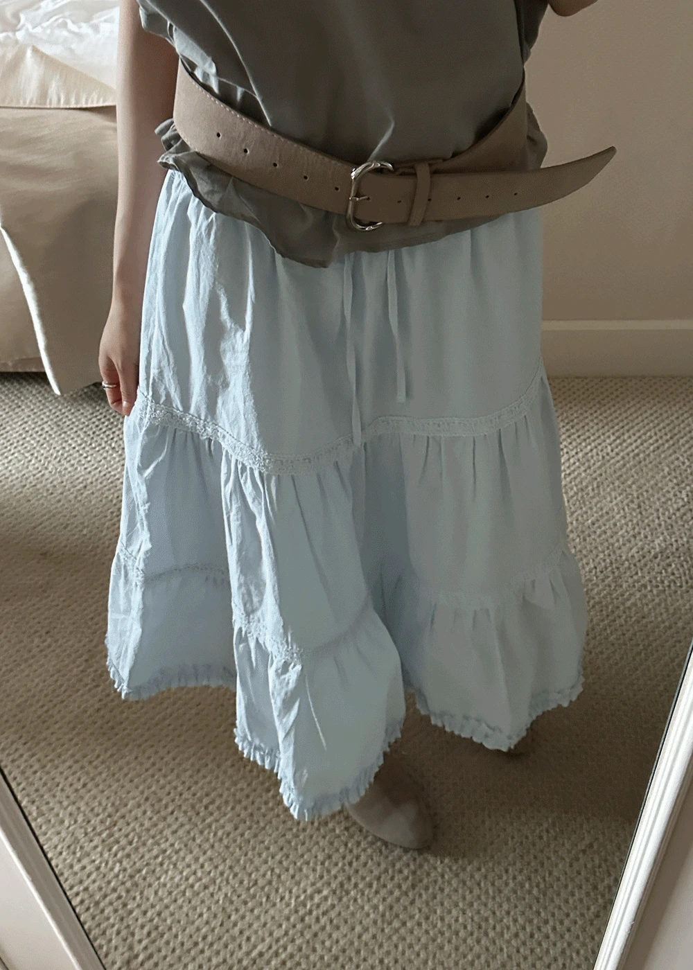 Make frill flare skirt