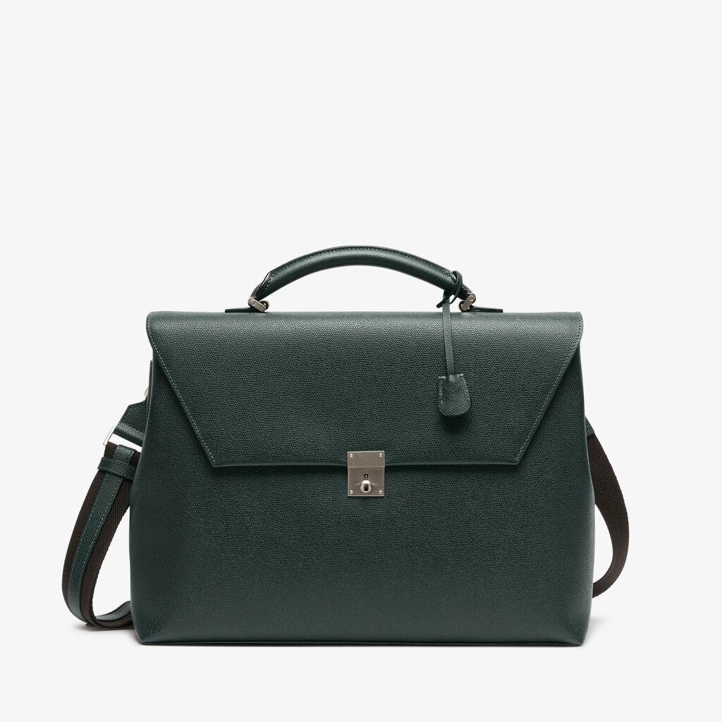 Avietta Briefcase with Flap 24h - Valextra Green