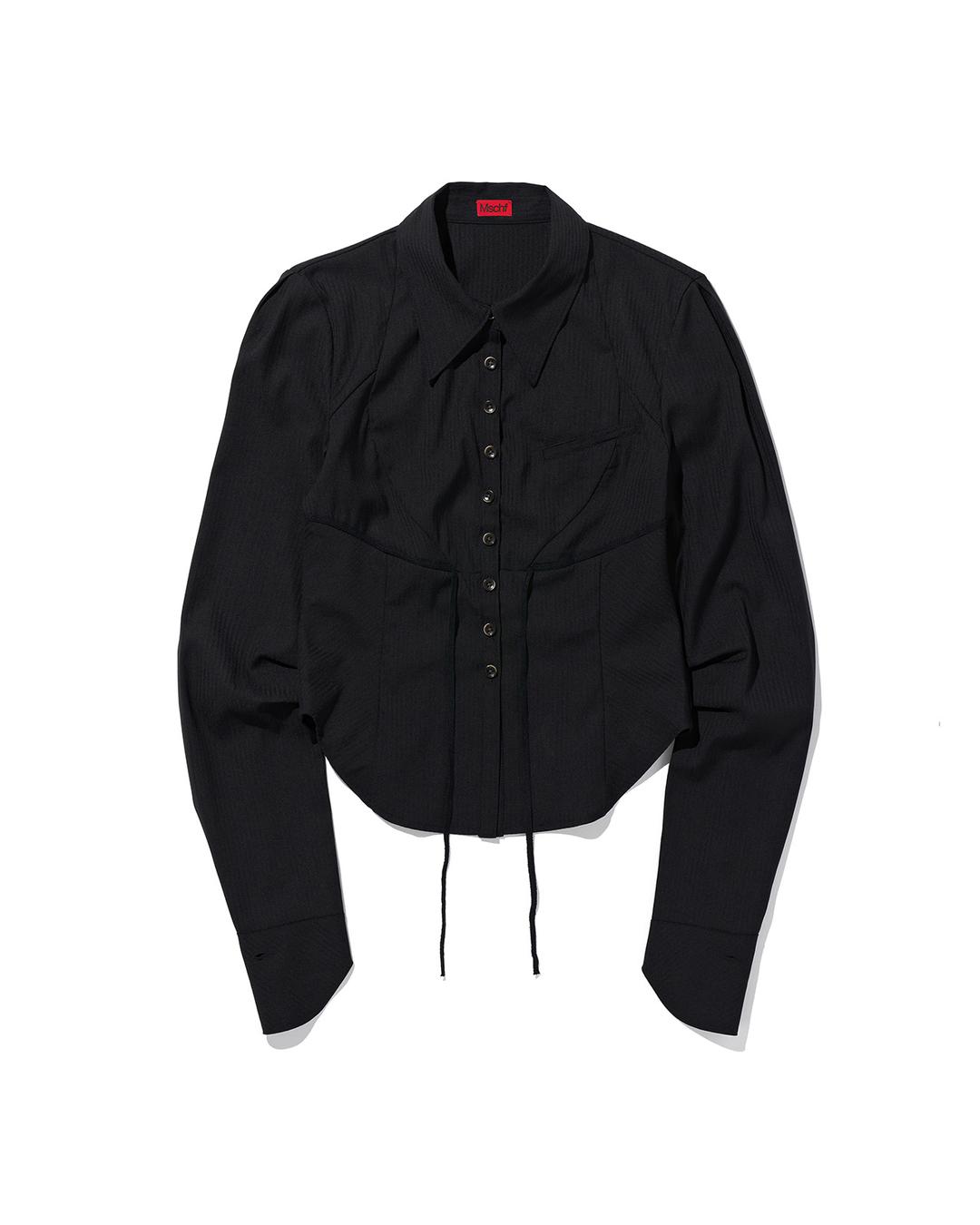 EMPIRE LACE SHIRT_BLACK