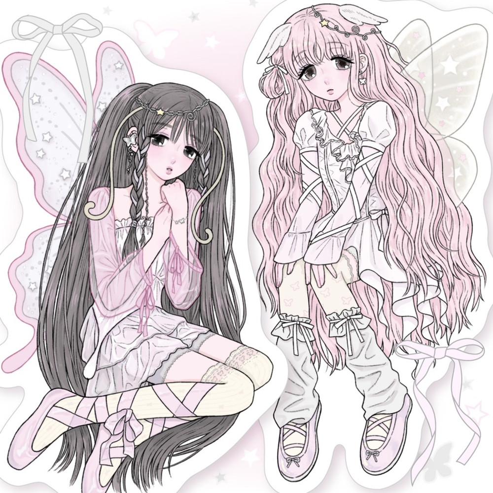 사나다 버터풀&모스 조각스티커 세트