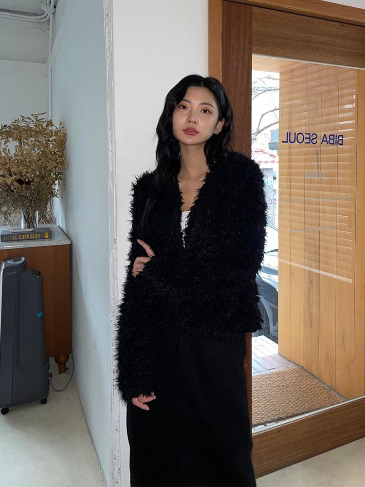 어센틱 브이 퍼 가디건