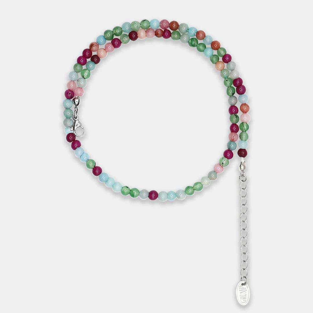 Made) Cotten Candy Beads Necklace