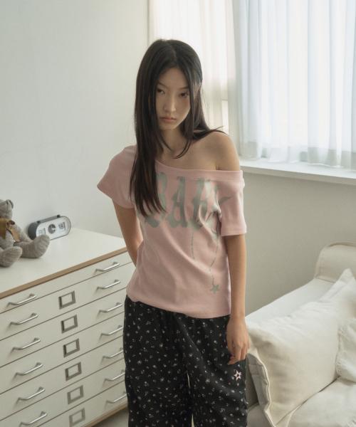 BABY WIDE NECK TOP / PINK