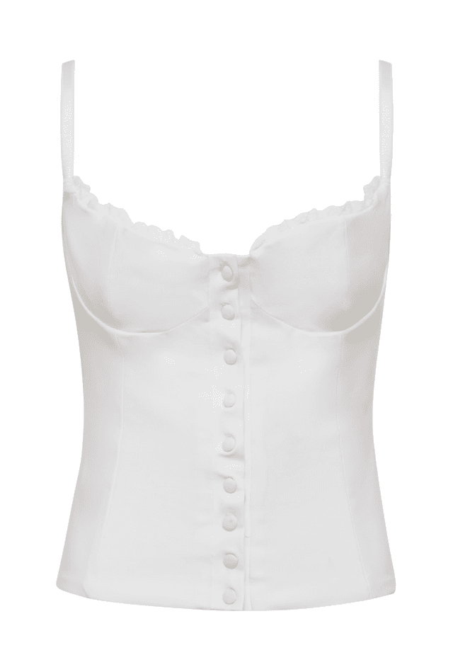 Caroline Corset in White