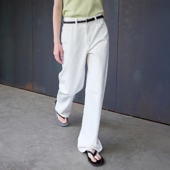 [17차][기장선택] Relaxed Fit Denim - Off White