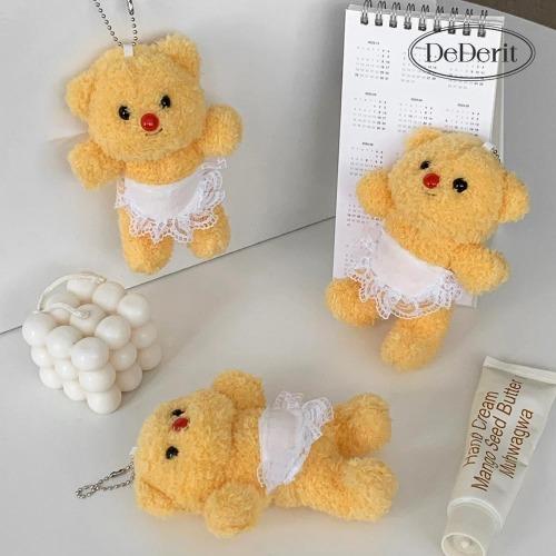 데데리트 귀여운 빨간코 노란 곰돌이 인형 가방 열쇠고리 키링 키홀더 우정 친구 생일 선물