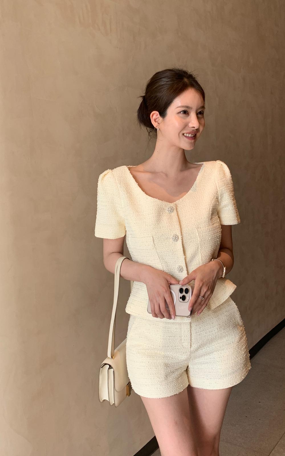 (THEMANON MADE) 모레브 트위드 셋업 (2color)