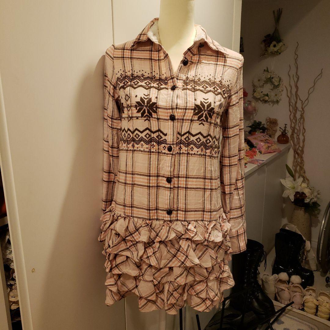 リズリサLIZ LISAチェックミニワンピース