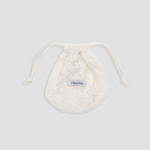 LACE STRING POUCH IVORY
