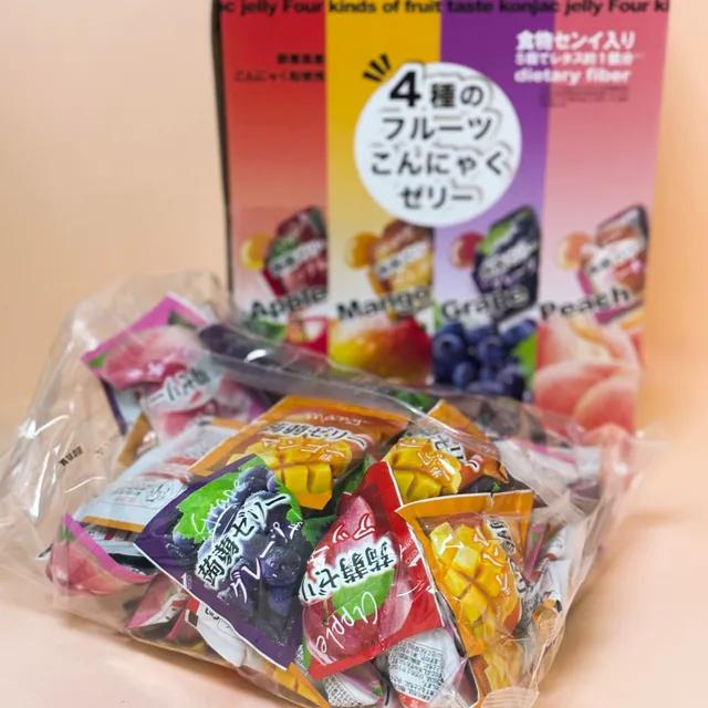 [총80개입] 일본 코스트코 곤약젤리 4가지 과일맛 80개입 대용량 1600g