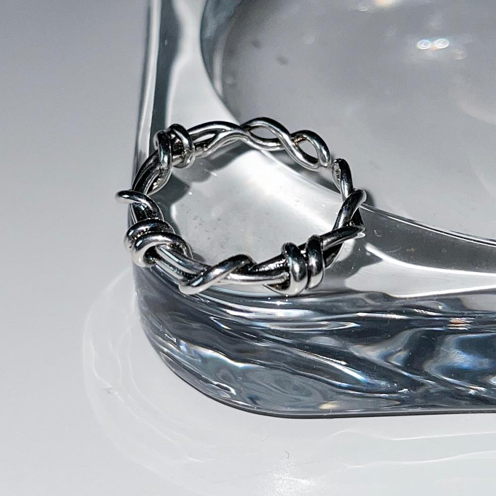 Wire Black Open Ring