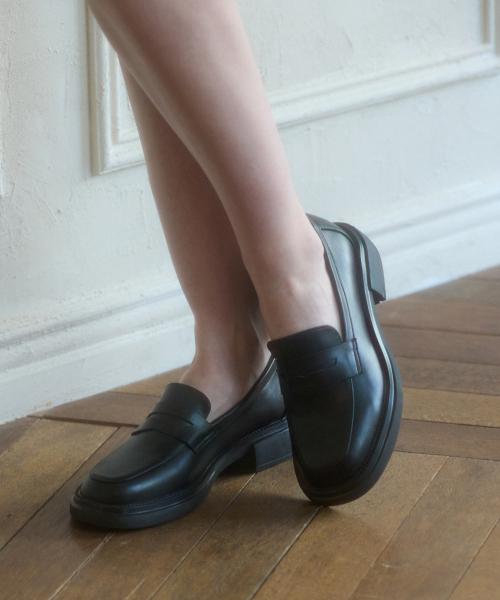 라운드 토 페니 로퍼 412419004 (3.7cm/2colors)