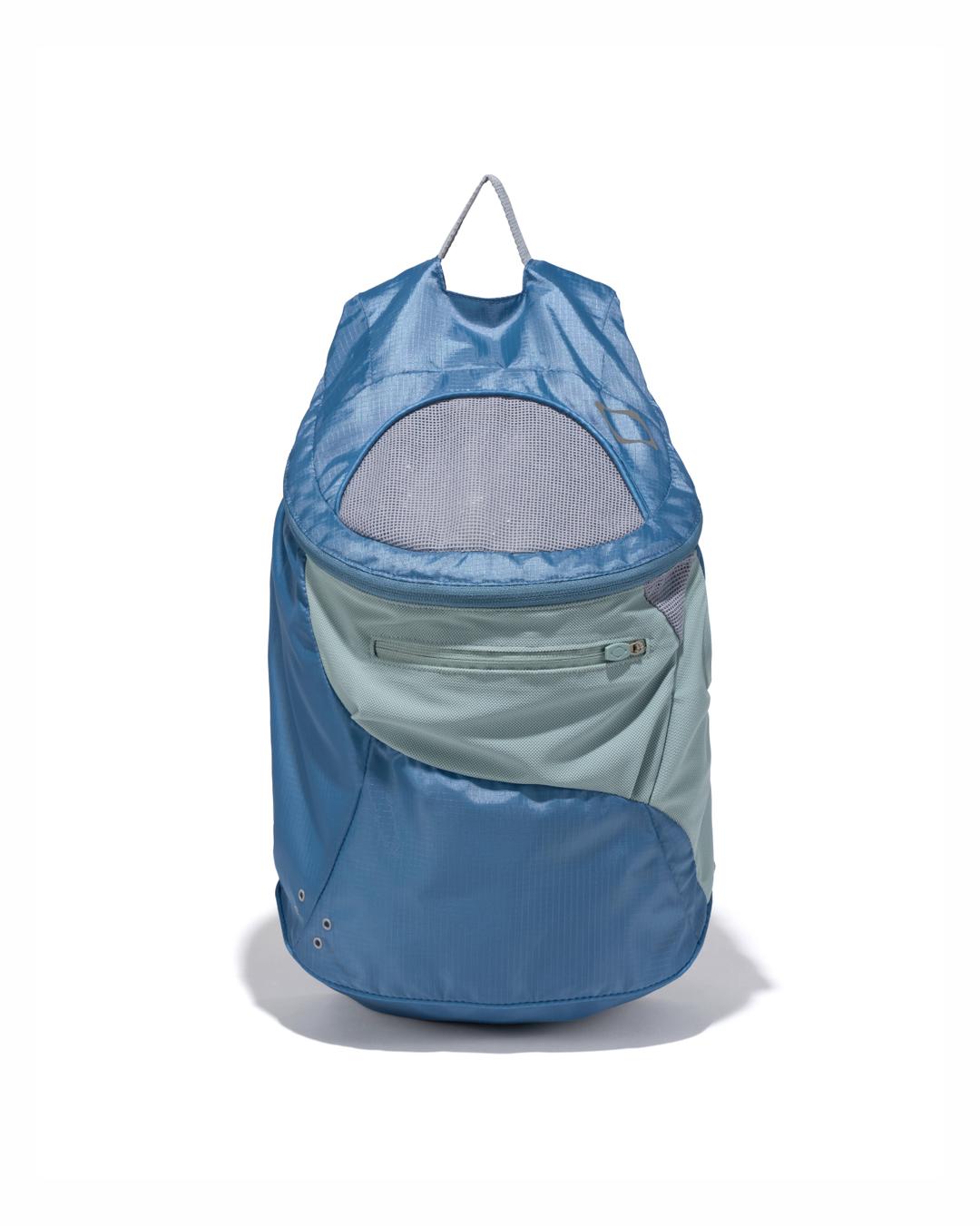 LIGHTWEIGHT ZIP-AROUND BACKPACK_BLUE GREY
